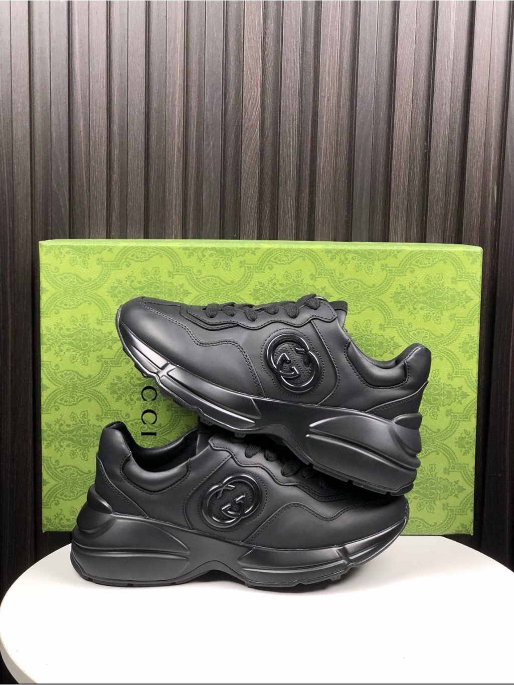 Gucci Black Python Shoes